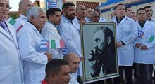 لحظه ورود پزشکان کوبایی به ایتالیا برای مقابله با بحران کرونا