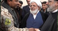 رجزخوانی رزمنده فاطمیون در حضور شهید رئیسی