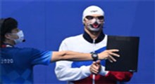 حرکت عجیب ورزشکار روس با ماسک گربه!