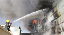 آتش سوزی کارخانه کاله در کربلا
