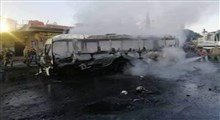 تصاویر انفجار اتوبوس در دمشق