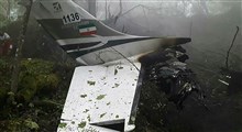 فیلم هواپیمای سقوط کرده ناجا در سلمانشهر