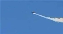 لحظه اصابت موشک پدافندی به جنگنده F-15 آمریکایی