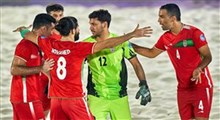 صعود فوتبال ساحلی ایران به فینال با شکست امارات!
