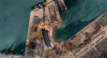 تصاویر ماهواره ای جدید از انفجار بندر بیروت