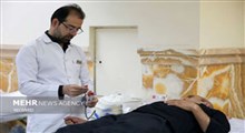 صف مردم کرمان برای اهدای خون