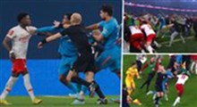 دعوای وحشیانه وسط زمین فوتبال در روسیه؛ نمایش شش کارت قرمز پس از نزاع خشونت‌آمیز!