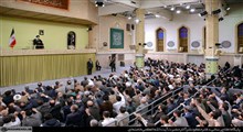 ورود رهبر انقلاب به حسینیه امام خمینی برای سخنرانی نوروزی ۱۴۰۳