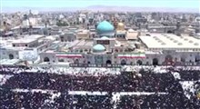 حرم امام رضا پیش از آغاز مراسم تشییع