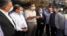 بشار اسد در مناطق آتش‌سوزی لاذقیه
