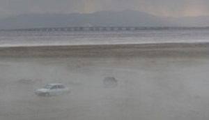 طوفان نمک در دریاچه ارومیه