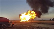انفجار و آتش‌سوزی خط لوله نفت در لبنان