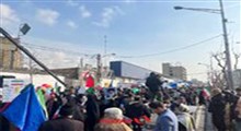 تایم لپسی از حضور مردم در راهپیمایی ۲۲ بهمن تهران