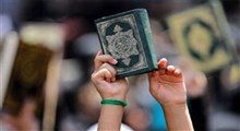 بازداشت یک زن در پی تلاش برای جلوگیری از آتش زدن قرآن