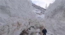 ارتفاع ۱۵ متری برف در گردنه کلوسه فریدونشهر