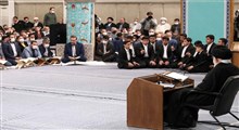 همخوانی قرآنی گروه دهه هشتادی و نودی در محضر رهبری