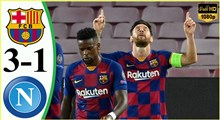 خلاصه بازی فوتبال بارسلونا 3 - ناپولی 1