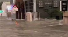 آب‌گرفتگی شدید معابر در دبی