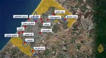آخرین نقشه نوار غزه و نفوذ اسرائیلی‌ها