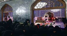 تجدید عهد زائران رضوی با رهبر شهید انقلاب در رواق دارالذکر