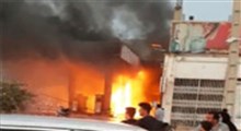 ویدئوی آتش‌سوزی پمپ بنزین از نگاه دوربین‌های امنیتی