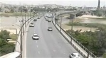 تصادف دلخراش و سقوط موتورسوار از پل هفتم اهواز