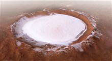 منظره باورنکردنی از یک دره یخی در مریخ را به تصویر کشاند