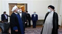 حرفهای روحانی هنگام تحویل دفتر ریاست جمهوری
