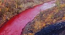 رودخانه ای در کشور پرو که هم‌رنگ خون است