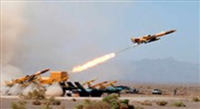 لحظه هدف قرار گرفتن پایگاه آمریکایی در کویت توسط پهپاد ایران