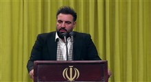 مدیحه‌سرایی امیر کرمانشاهی در دیدار مداحان اهل‌بیت علیهم‌السلام با رهبر انقلاب