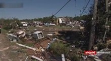 ادامه طوفان در آمریکا و تخریب خانه‌ها