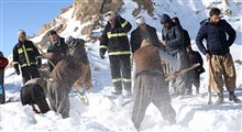 عملیات نجات کولبران گم‌شده در ارتفاعات سرشیو سقز
