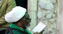 حضور رهبر شیعیان نیجریه در اولین شب از حسینیه معلی