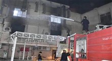 فیلم انفجار مرگبار کپسول‌های اکسیژن در بیمارستان بغداد
