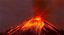 تصاویر هوایی از گدازه‌های آتشفشان