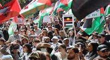 تظاهرات هزاران دانشجوی دانشگاه ملبورن استرالیا