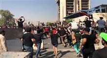تجمع هواداران صدر در مقابل پارلمان عراق
