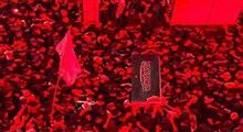 تصویری از پیکر مطهر رهبر شهید انقلاب در حرم مطهر سیدالشهدا