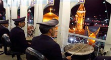 نقاره‌زنی شب میلاد امام رضا(ع) در حرم مطهر رضوی