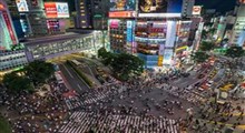 تایم لپس شلوغ‌ترین تقاطع دنیا در ژاپن
