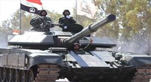 رژه مقتدرانه تانک های حشدالشعبی در پادگان اشرف!