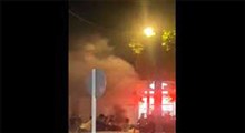 آتش زدن پرچم امام حسین (ع) در اغتشاشات بجنورد