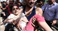 دختر بچه فلسطینی از زیر آوار زنده بیرون آمد!
