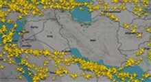 کلیر شدن آسمان ایران در سایت فلایت رادار