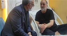 عیادت وزیر بهداشت از کربلایی نریمان پناهی