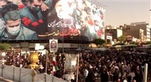 سیل جمعیت عزاداران در میدان انقلاب