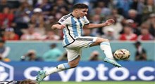 گل دوم آرژانتین به کرواسی توسط آلوارز