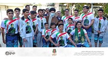 اجرای حرکات ورزش باستانی در حسینیه امام خمینی در ابتدای دیدار مدال‌آوران ورزش کشور با رهبر انقلاب