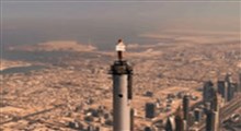 تبلیغ جنجالی هواپیمایی امارات بر فراز برج خلیفه دبی